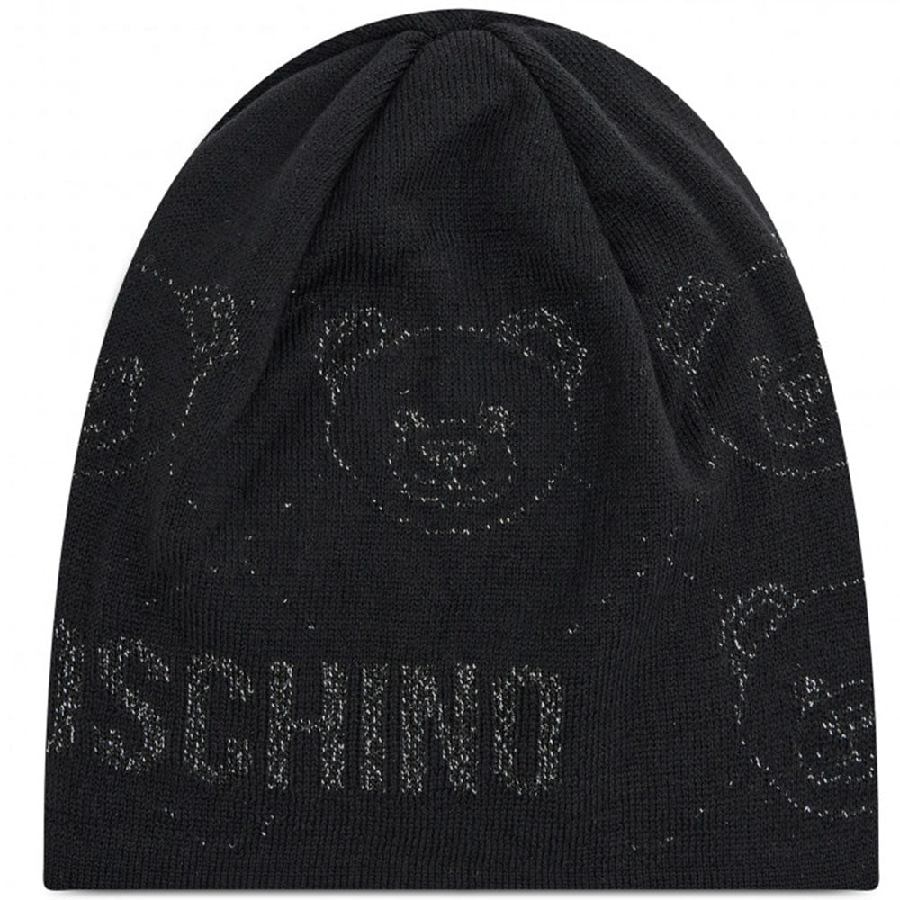 Cappello Moschino art 65225 con face teddy lurex