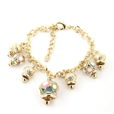 Bracciale Amo Capri 3570792 in metallo con campanelle oro e multicolor