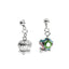 Orecchini Amo Capri 3510691 in metallo con campanella argento e campanella multicolor