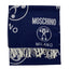 Sciarpa Moschino art 50152 con logo moschino milano e frange