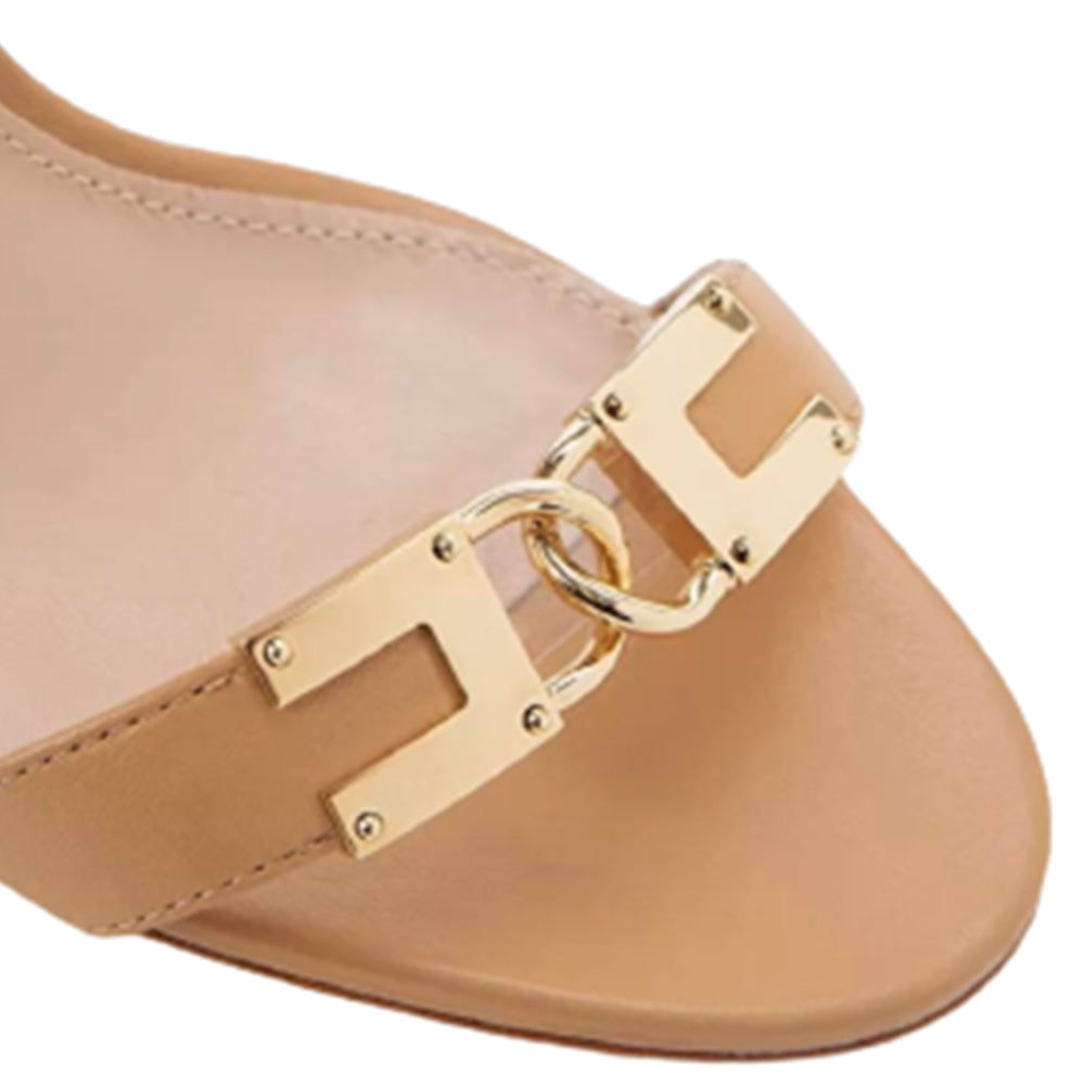 Scarpe Elisabetta Franchi art SA17L31E2 sandalo tacco sottile caramello