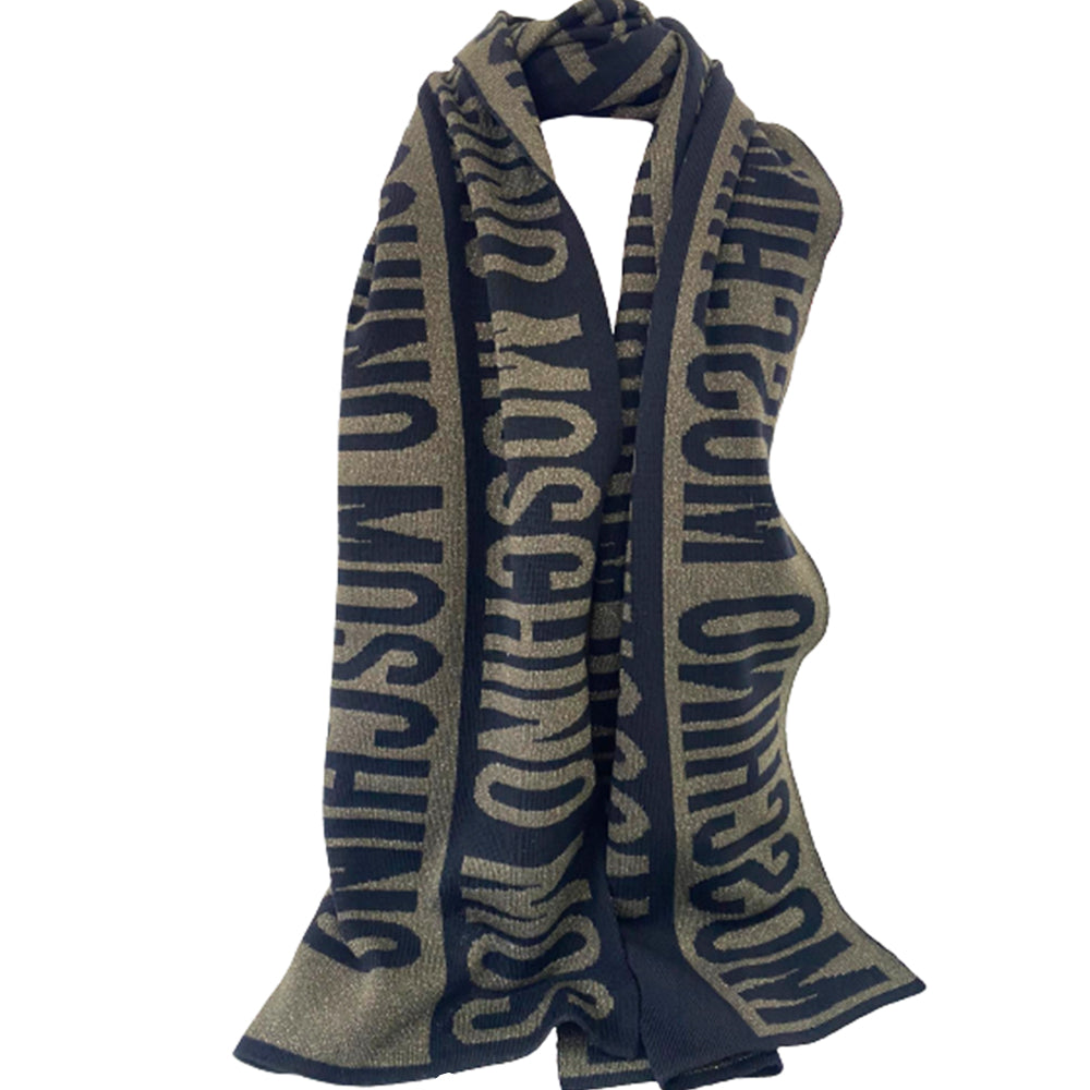 Sciarpa Moschino art 30623 fantasia logo grande