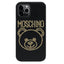 Cover Moschino iphone 11 pro teddy studs nero borchie oro