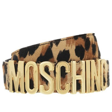 Cintura Moschino art 8016 in pelle cavallina maculata