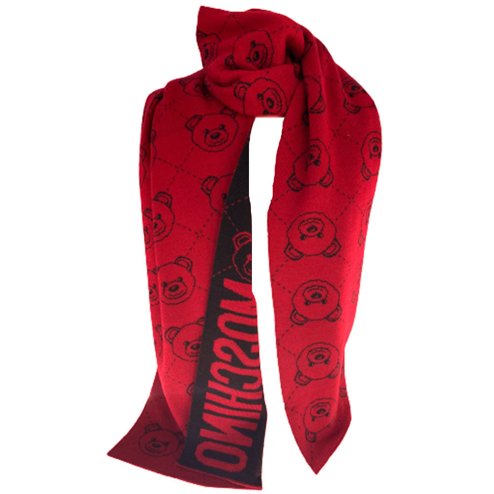 Sciarpa Moschino art 50120 con fantasia face teddy