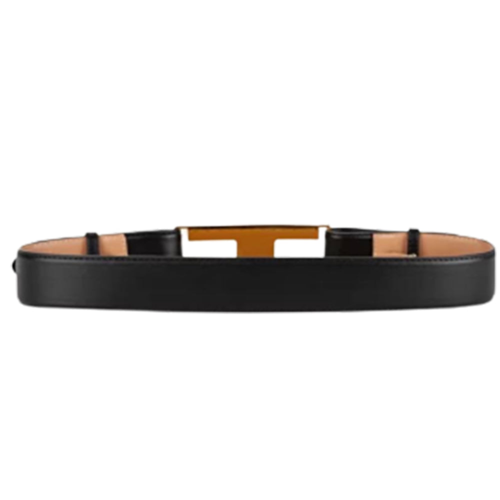 Cintura Elisabetta Franchi art CT06S26E2 nera a vita alta con maxi logo