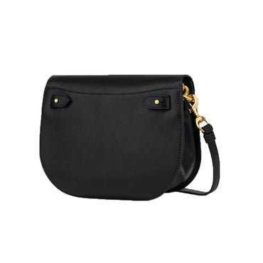 Borsa Moschino Couture art 7556 hobo bag in vitello nero logo lettering charms oro