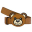 Cintura Moschino Couture art 8057 in vitello teddy bear caramello