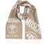 Sciarpa Moschino art 50152 con logo moschino milano e frange