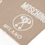Sciarpa Moschino art 50152 con logo moschino milano e frange