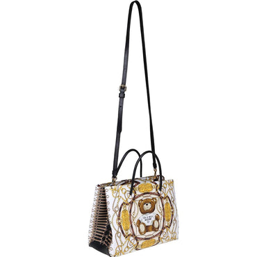 Borsa Moschino Couture art A7571 teddy beige e oro con tracolla