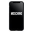 Cover Moschino iphone 12/12 pro pearls double question mark nero