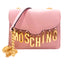 Borsa Moschino Couture art 7553 in pelle rosa con charms oro