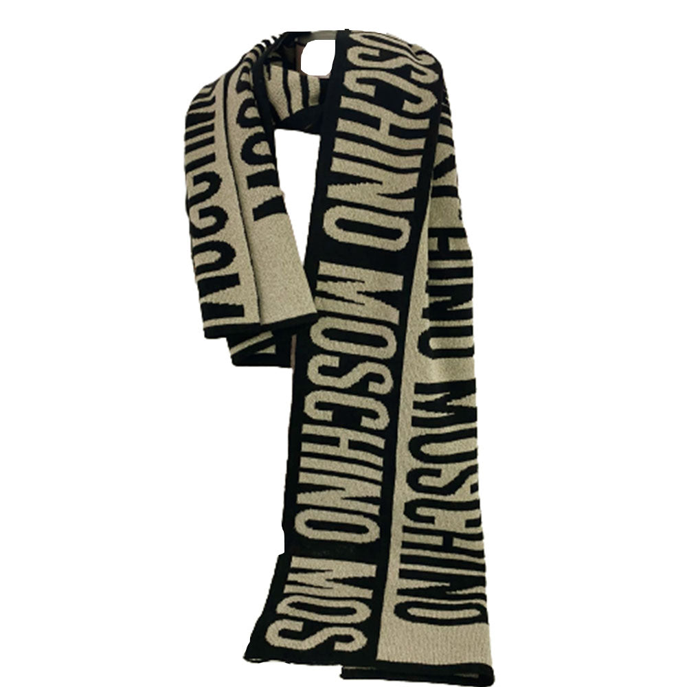Sciarpa Moschino art 30623 fantasia logo grande