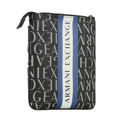 Tracolla Armani Exchange uomo art 952397 CC831 nero con fantasia logo