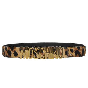 Cintura Moschino art 8016 in pelle cavallina maculata