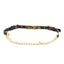 Cintura Moschino Couture art 8032 small opaca nero con catena logo oro