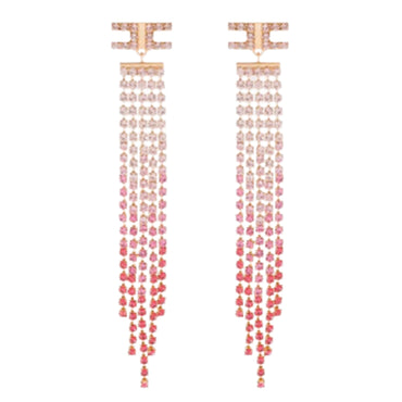 Orecchini Elisabetta Franchi art OR29M32E2 pendente in strass fuxia