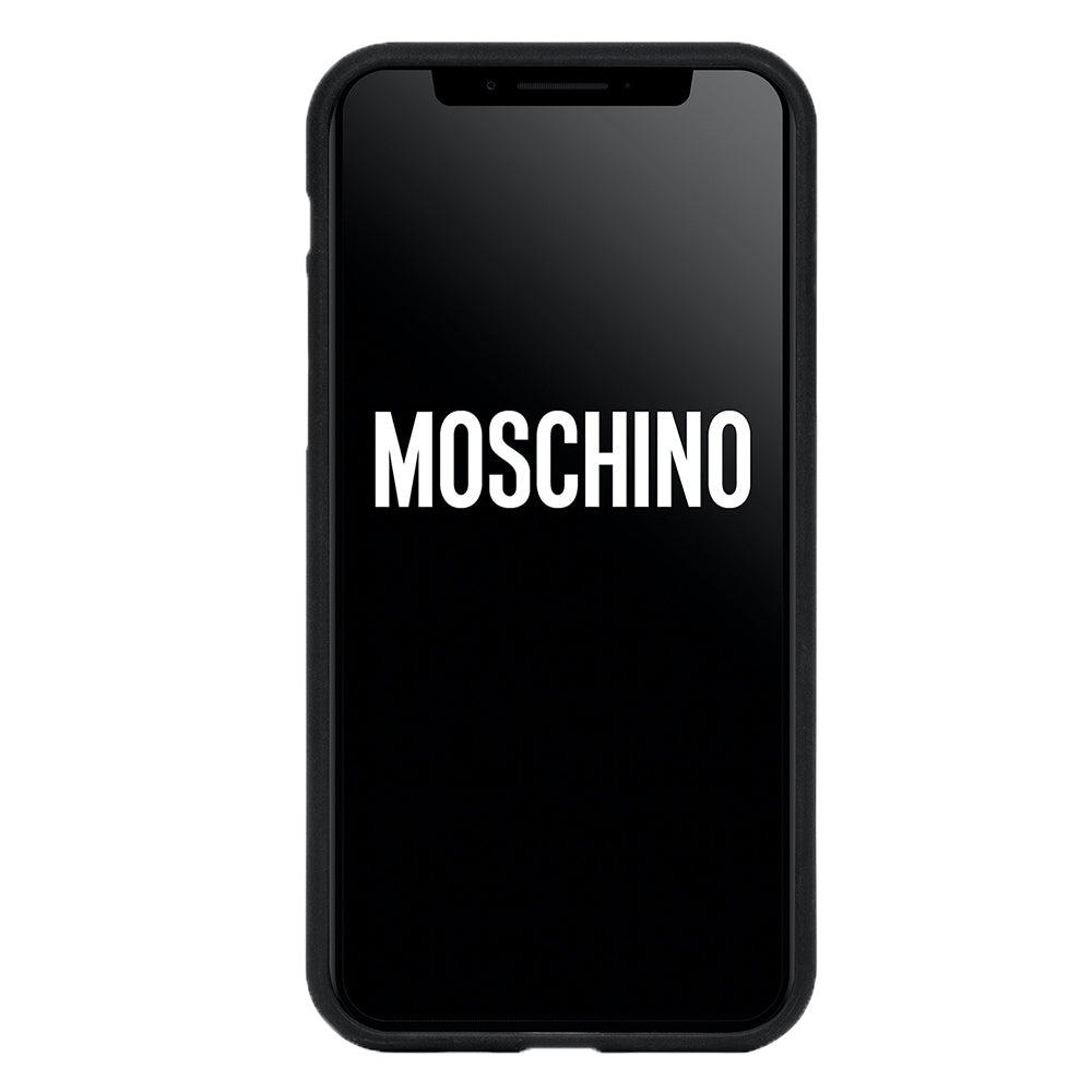 Cover Moschino iphone 11 pro teddy studs nero borchie oro