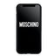 Cover Moschino iphone 12/12 pro nero painted logo