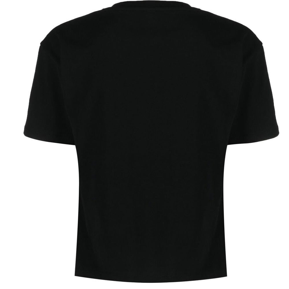T-shirt Moschino Swim art V2A0709 nera con logo maculato