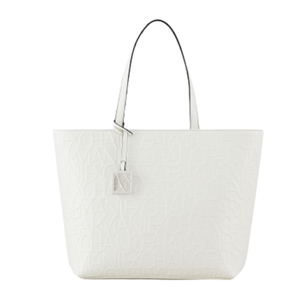 Borsa Armani Exchange art 942650 CC793 logo opaco a fuoco bianco