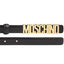 Cintura Moschino Couture art 8033 in pelle opaca media logo lettering