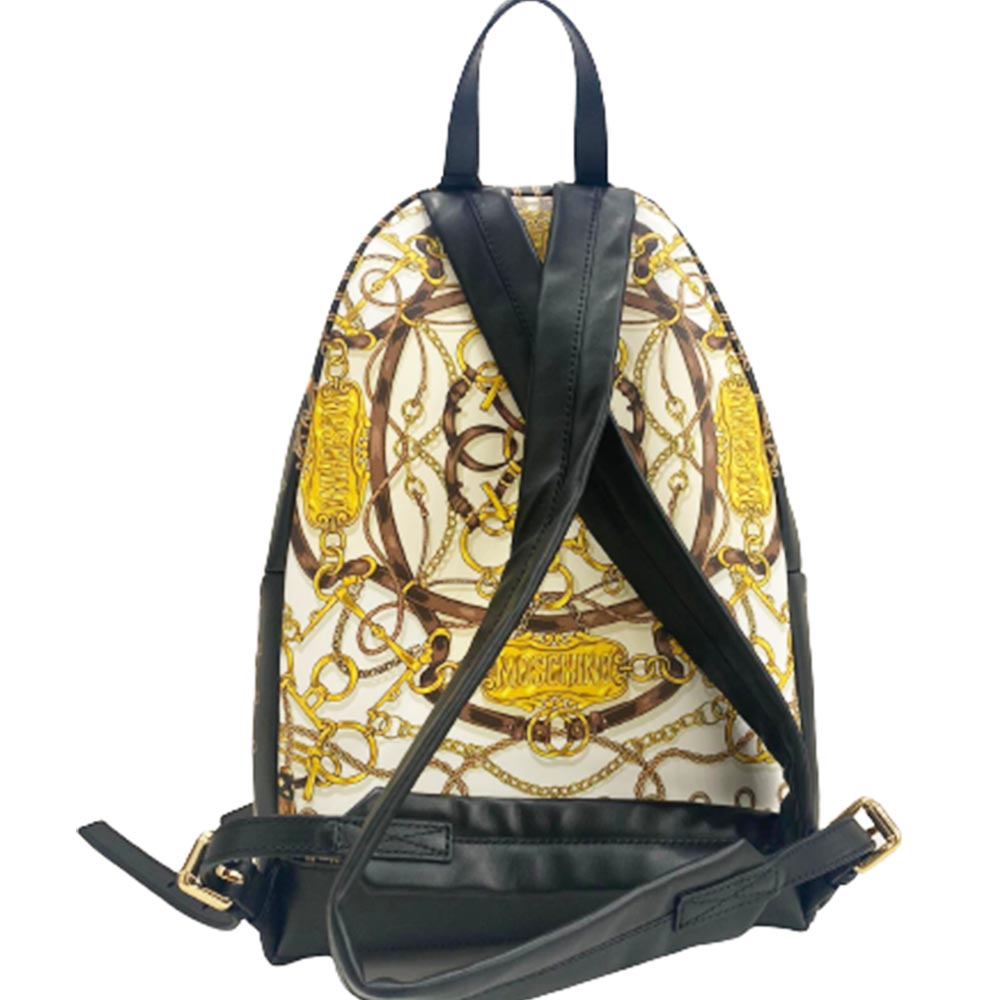 Zaino Moschino Couture art A7611 teddy beige e giallo
