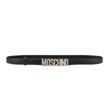 Cintura Moschino Couture small art 8008 opaca logo piccolo argento