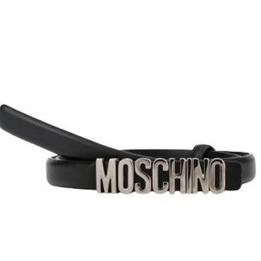 Cintura Moschino Couture small art 8008 opaca logo piccolo argento
