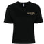 T-shirt Moschino Swim art V2A0709 nera con logo maculato
