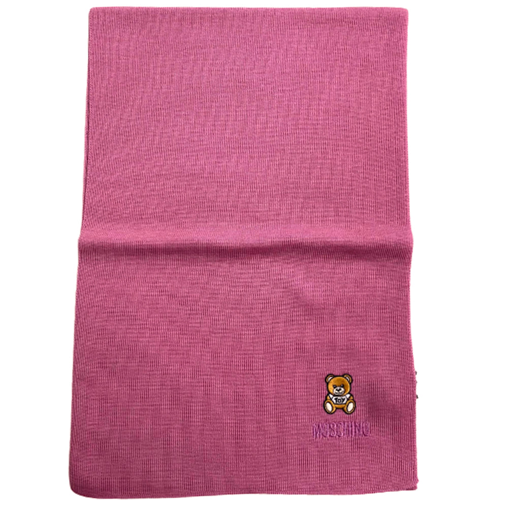Sciarpa Moschino Art.30620 con teddy piccolo lato
