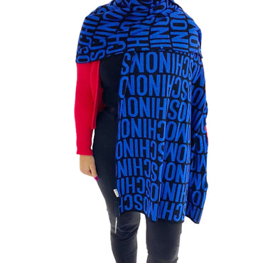 Sciarpone Moschino art 30624 con fantasia logo lurex