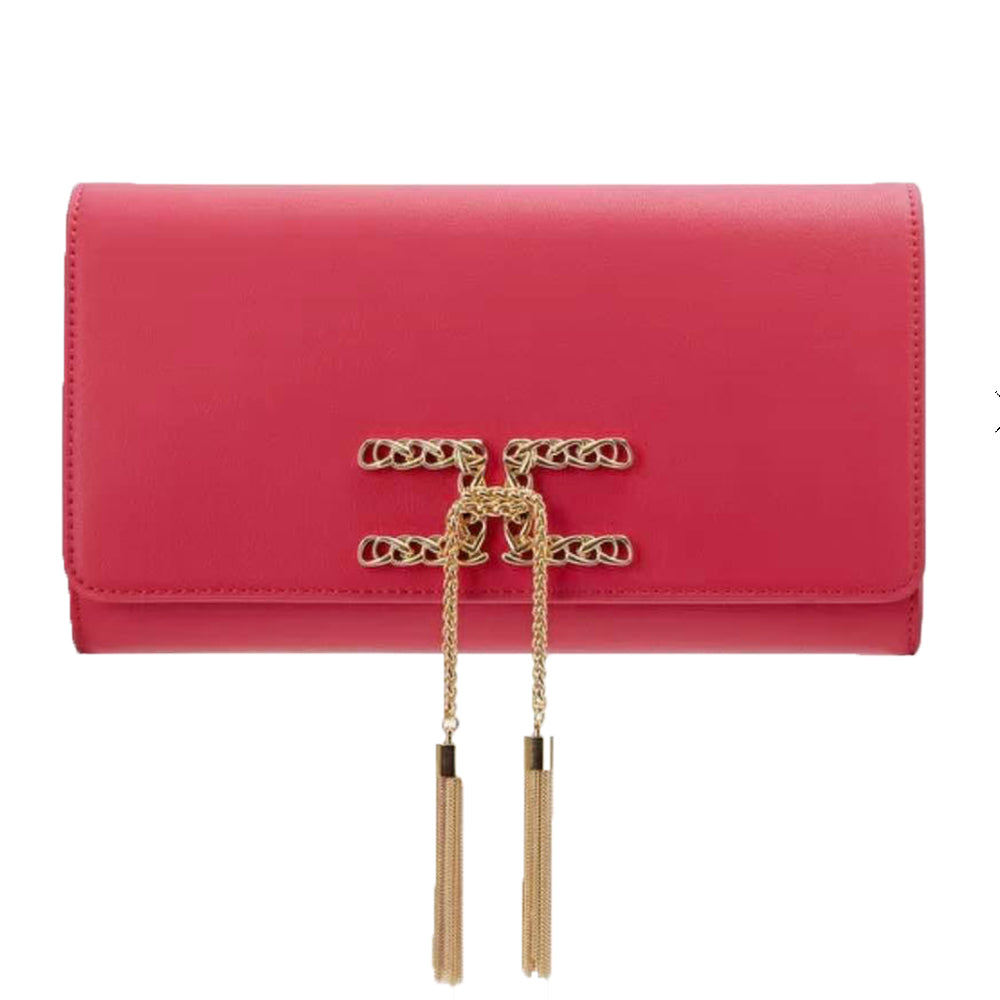 Borsa Elisabetta Franchi art BS60A32E2 pochette grande fuxia con tracolla