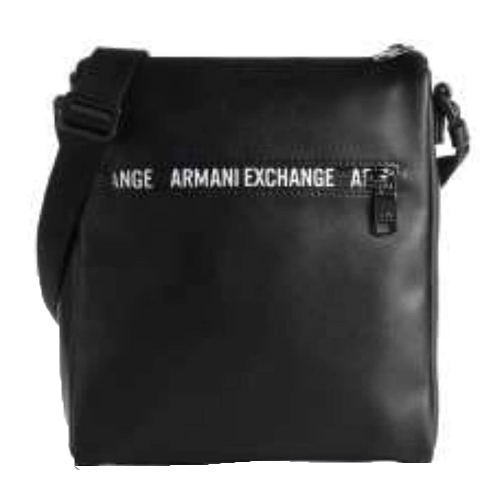 Tracolla Armani Exchange art 952357 1A803 nero con striscia logo bianco