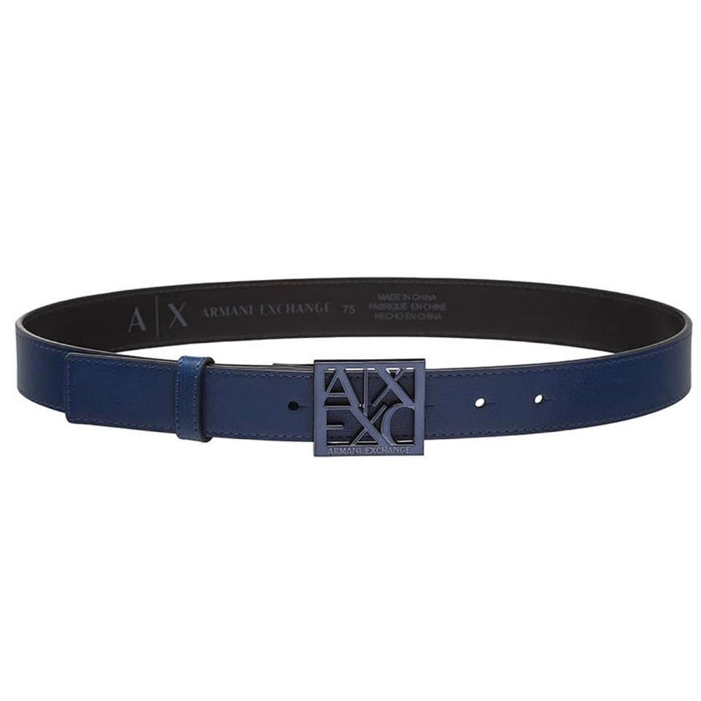 Cintura Armani Exchange art 941130 geyser con placca quadrata