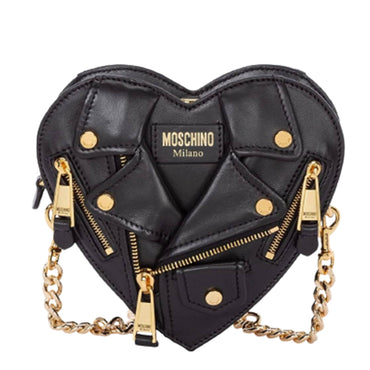 Borsa Moschino Couture art 7540 8002 in pelle cuore biker