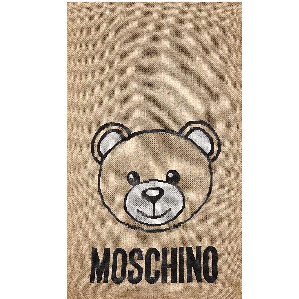 Sciarpa Moschino art 30666 lurex face teddy e logo