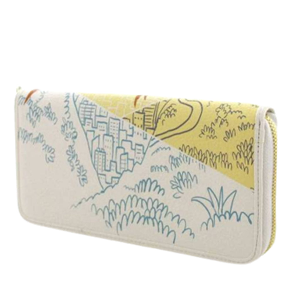Portafoglio Braccialini art B17087 cartoline Brazil bianco