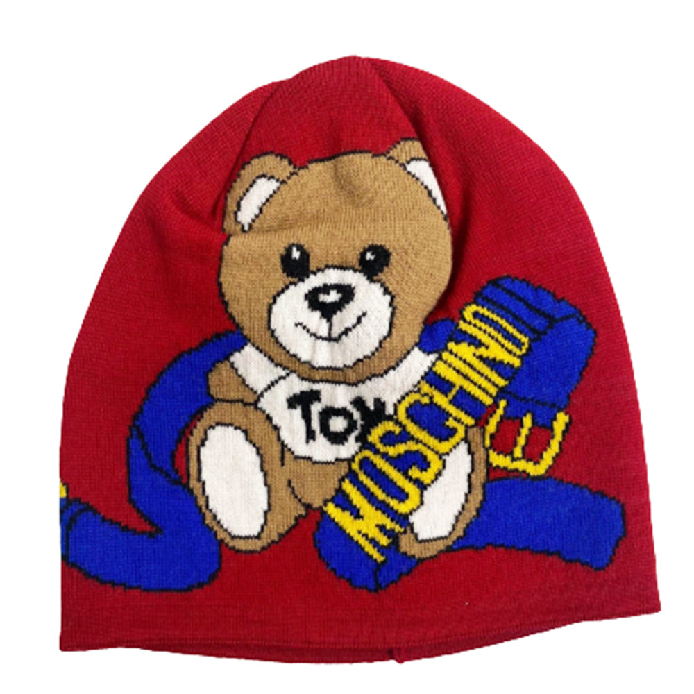 Cappello Moschino art 65334 con teddy e fascia con logo