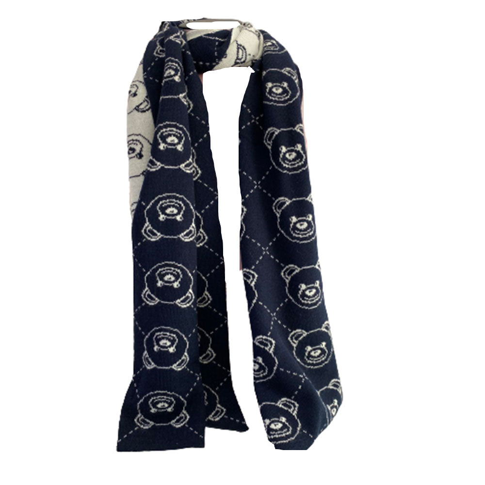 Sciarpa Moschino art 50120 con fantasia face teddy