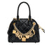 Borsa Moschino Couture art A7424 a mano nera con charm