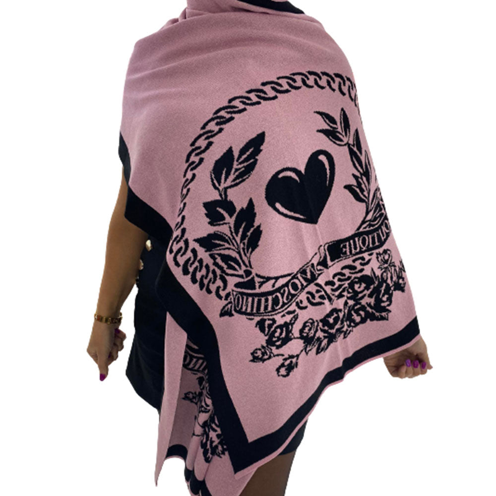 Sciarpone Moschino art 30671 con fantasia lurex