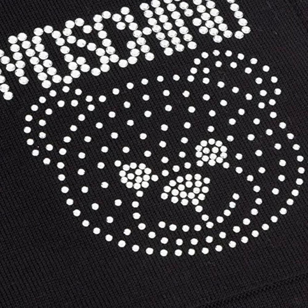 Sciarpa Moschino 30741 monocolore con strass