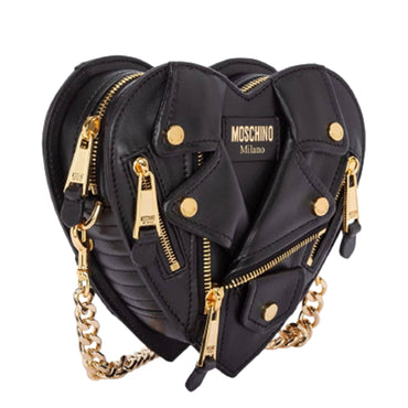 Borsa Moschino Couture art 7540 8002 in pelle cuore biker