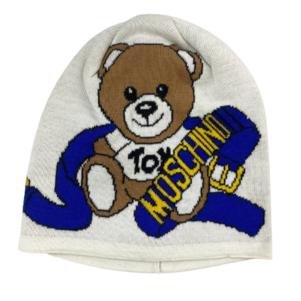 Cappello Moschino art 65334 con teddy e fascia con logo