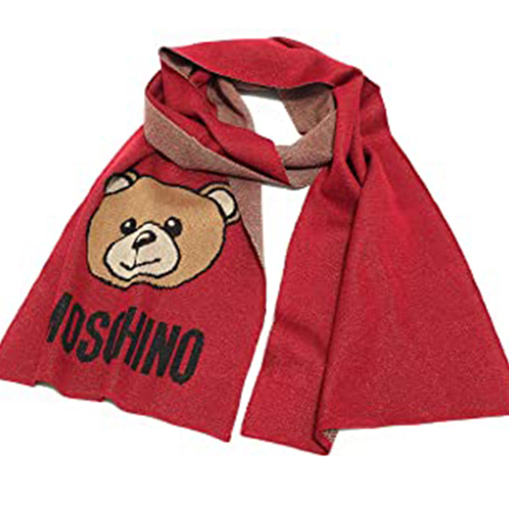 Sciarpa Moschino art 30666 lurex face teddy e logo