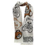 Sciarpa Moschino 30720  M2554 lana stampa teddy