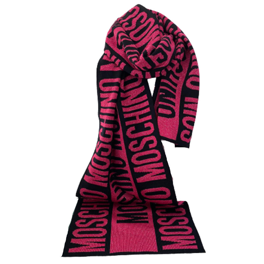 Sciarpa Moschino art 30623 fantasia logo grande