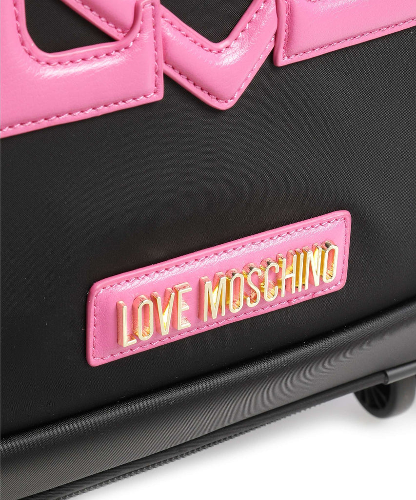 Trolley Love Moschino JC5101 Nylon Nero Logo e cuore